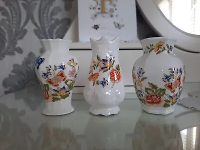 Buy Aynsley Cottage Garden Small Vases X 3 • 4£