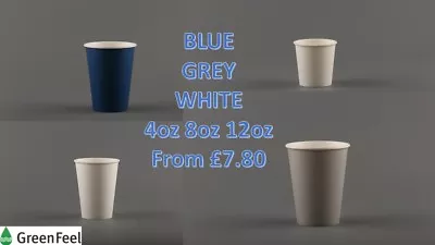 Buy Tableware Birthday Party Wedding Event Catering 100 X COLOUR PAPER CUPS 8oz 12oz • 8.50£