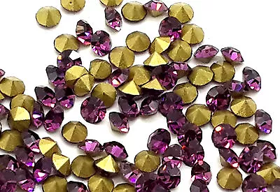 Buy Point-back Crystals, EIMASS® Grade A Foiled Glass Chatons, Diamante, Diamond Gem • 3.49£