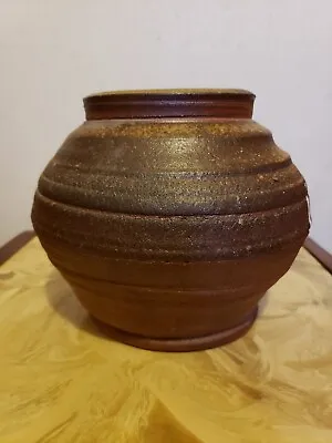 Buy Wood Fired And Glazed Art Pottery Pot Kansas Artist • 21.19£