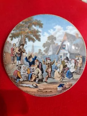 Buy Antique Pratt Ware Pot Lid 1857 - The Village Wedding (with Towel) • 5£