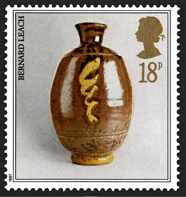 Buy Pottery By Bernard Leach On 1987 Stamp • 1.99£