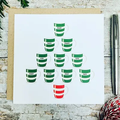 Buy Cornishware Inspired Christmas Cards - Pack Of 6 Cards • 12£