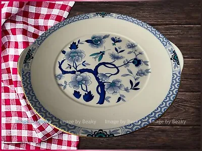 Buy Royal Grafton - Blue & White - Dynasty - Cake Plate • 14.50£