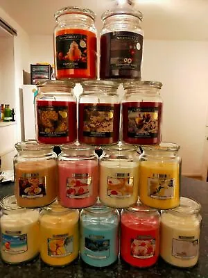 Buy Wickford  Co Large Scented Glass Jar Candles 95hr Scents Yankee Cracklewood • 9.89£