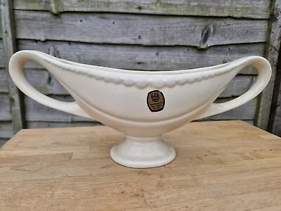 Buy Vintage Dartmouth Pottery 283 Off White Twin Handled Mantle Vase - 13'' • 15£