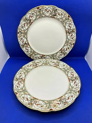 Buy Royal Doulton Burslem England Antique 1897 Lunch Plates Set Of 5 • 23.72£