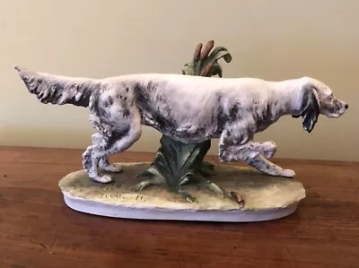 Buy Vintage Capodimonte Figurine Of A Pointer/Setter Type Dog • 45£