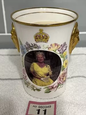 Buy Sutherland China, Queen Mothers 90th Birthday Beaker Mug 1990 484 • 7.50£