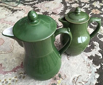 Buy Two Pre WW2 Langley Pottery & Lovatt's Langley Ware Heavy Ironstone Coffee Pots • 150£