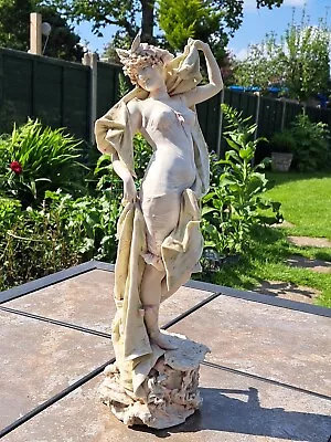 Buy Rare Large Rstk Turn Teplitz  Riessner Austrian Art Nouveau Female Figurine. • 127£