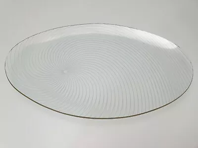 Buy Chance Glass Platter Plate Op-Art Spiral Serving Vintage  • 10.99£