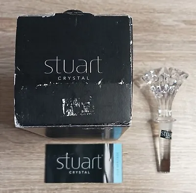 Buy Stuart Crystal Cut Glass Starburst Bottle Stopper New • 10.45£