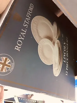 Buy Royal Stafford Finest English Earthenware Dinner Set Boxed Used Rare Collection  • 70£