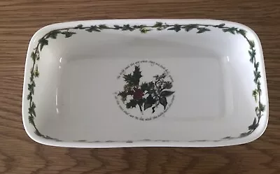 Buy Portmeirion The Holly And The Ivy Cranberry Serving Dish VGC • 11.99£