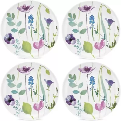 Buy Portmeirion Water Garden Set Of 4 22.5cm Coupe Side Plates  - WG67060-XL - New • 37.95£