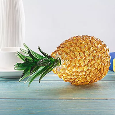 Buy Crystal Pineapple Miniature Dollhouse Ornament For Home Office Decor • 17.29£