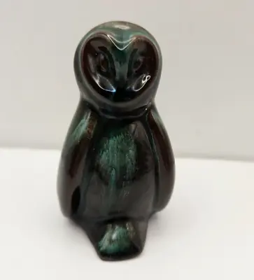 Buy Vtg Blue Mountain Green Brown Drip Glaze Redware Pottery Owl Figurine  Pottery • 14.18£
