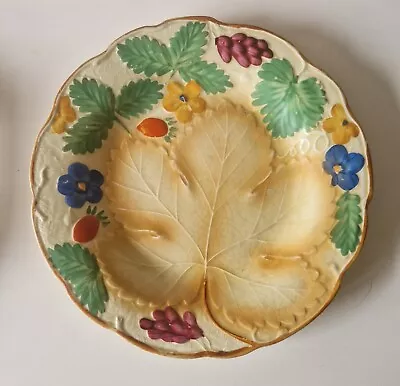 Buy Vintage Antique Burleigh Ware Leaf & Berries Vine Plate Decorative Art Deco • 13.95£