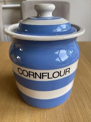 Buy T G Green Cornishware Cornish Blue 60oz Cornflour Jar • 150£
