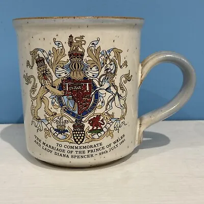 Buy Prince Charles Lady Diana Commemorative Marriage Mug By Grayshott Pottery • 8.50£