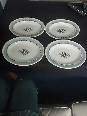 Buy Wedgwood Ravilious Persephone Set 4 Oval Dinner Plates 27 X 22 Cm 1960 Excellent • 20.99£
