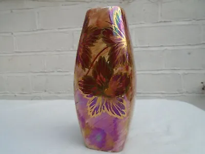 Buy J Fryer And Son Oldcourt Ware Hand Painted Lusterware Vase VGC 1955+ Back Stamp. • 18.95£