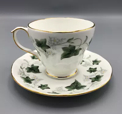 Buy Duchess Tea Cup & Saucer Bone China England Green IVY 509 Gold Trim • 18.29£