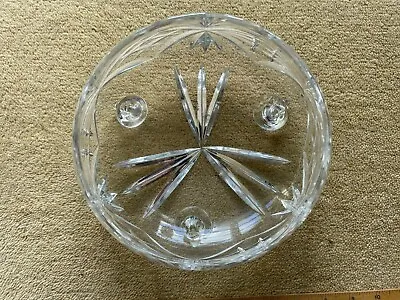 Buy Attractive Decorative Cut Glass Serving Fruit Bowl • 7.99£