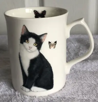 Buy Cat And Butterfly , Duchess, Fine Bone China Mug Black And White Cat C • 9.99£