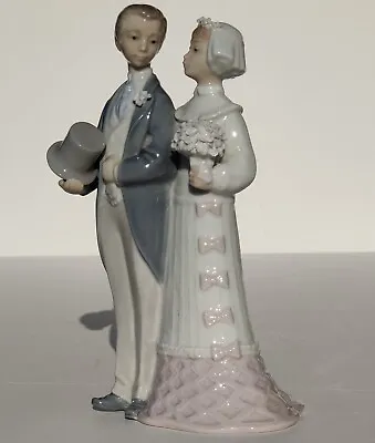 Buy LLADRO Porcelain Satatue Figurine 4808 WEDDING COUPLE Made In Spain . Retired • 92.29£