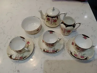 Buy Vintage Childs Porcelain Tea Set Possibly 1930  • 12.99£
