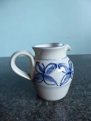 Buy Willing Studio Pottery - Devon - Small Jug - Blue Flower Design • 14.99£