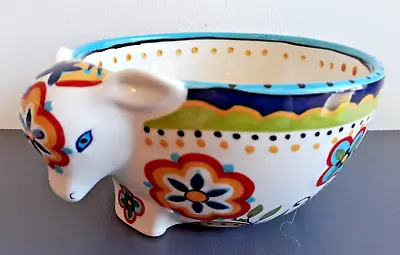 Buy Espana Lifestyle Bocca Vibrant Hand Painted Spanish Style Bowl -  Cow Design  • 12.95£