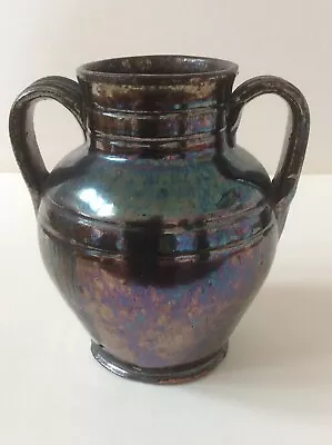 Buy Dicker Ware Black Lustre Classical Style 2 Handled Vase In Vgc • 35£