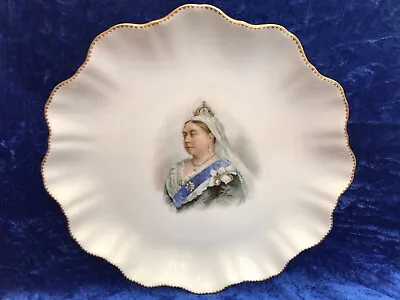 Buy Antique Doulton Burslem, Queen Victoria Diamond Jubilee 1897 8.75'' Wall Plate • 14.99£