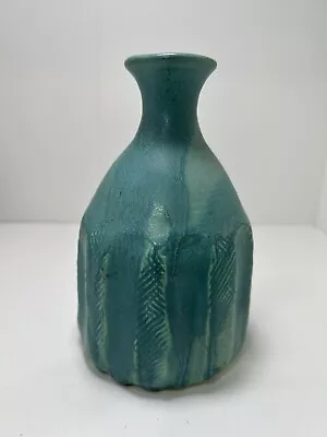 Buy Art Pottery Signed By Artist J.Martin Beautiful Teal Glaze • 80.51£