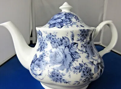 Buy BLUE CHINTZ Fine Bone China 6 Cup Teapot From Roy Kirkham, Made In England 36oz • 78.52£