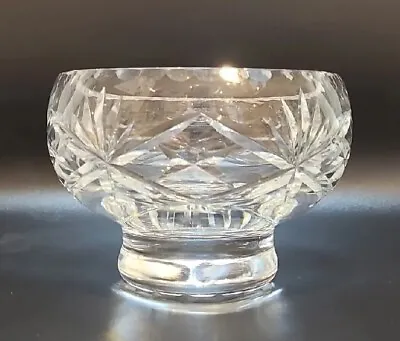 Buy Vintage Thomas Webb Cut Crystal Glass Bowl Fan Cut Scalloped Rim Bun Foot • 10.99£