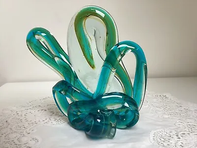 Buy Mdina Early Vintage Art Glass  Wave Knot Sculpture- Michael Harris Era -exc Cond • 25.99£