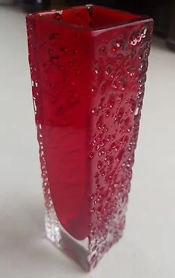 Buy Whitefriars Nailhead Glass Vase 9683 By Geoffrey Baxter - Mint Condition • 89.99£