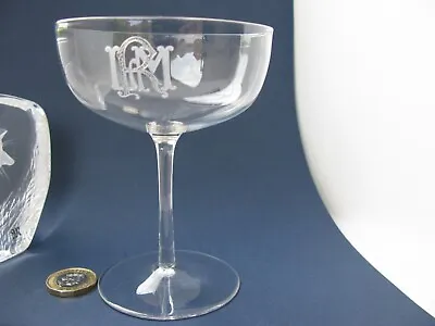 Buy Whitefriars Etched Champagne Wine Glass Art Nouveau Era English Super Quality • 45£