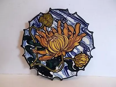 Buy Salvini Italy Arte Liberty Majolica Pottery Water Lily Plate • 16£