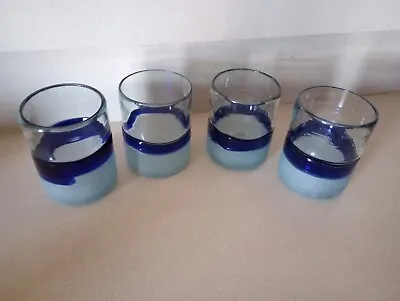 Buy Vintage Cobalt Blue Glassware Set Of Four  • 24.65£