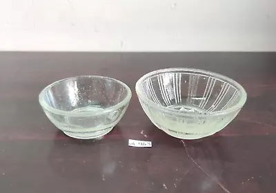 Buy Vintage Original Old Clear Glass Bowl Decorative Kitchenware Collectible G463 • 64.62£