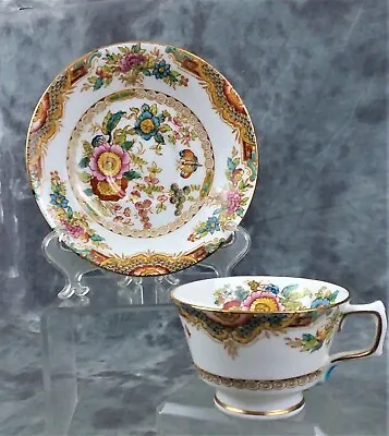Buy Vintage Hm Sutherland  Footed Teacup & Saucer  Kiang  Made In England • 22.12£