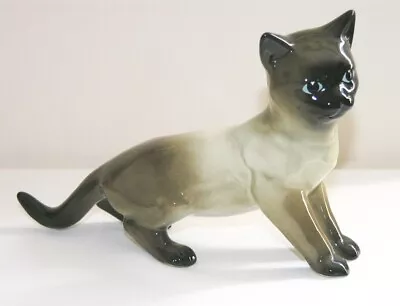 Buy Beautiful Vtg Trentham Art Ware Siamese Cat Figurine, Semi-crouching No 391 • 9.99£