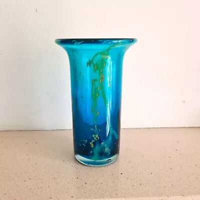 Buy Mdina Art Glass Vase, Blue Summer Colourway, Sea And Sand, Michael Harris, 1970s • 6£