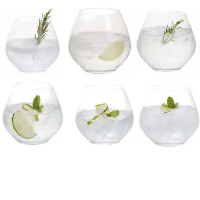 Buy Dartington Crystal Gin And Tonic Copa Set Six Stemless Glasses - 440ml • 36£