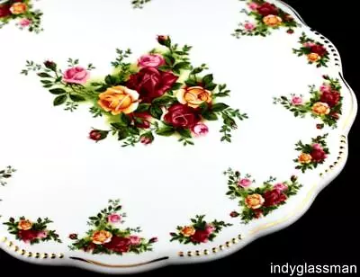 Buy Royal Albert OLD COUNTRY ROSES Golden Pearl Cake Plate UNUSED • 47.74£